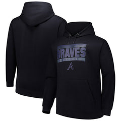 Atlanta Braves   Stack Fleece Pullover Hoodie - MLB