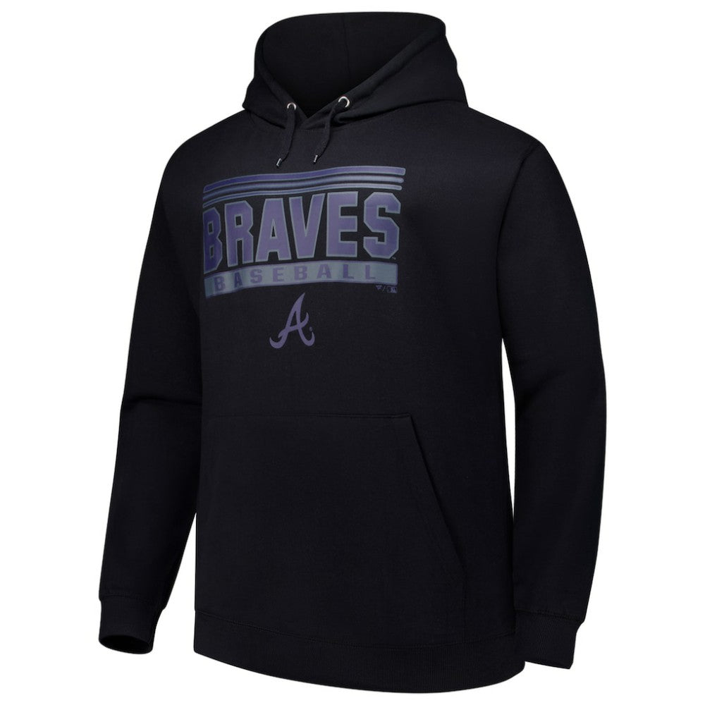 Atlanta Braves   Stack Fleece Pullover Hoodie - MLB