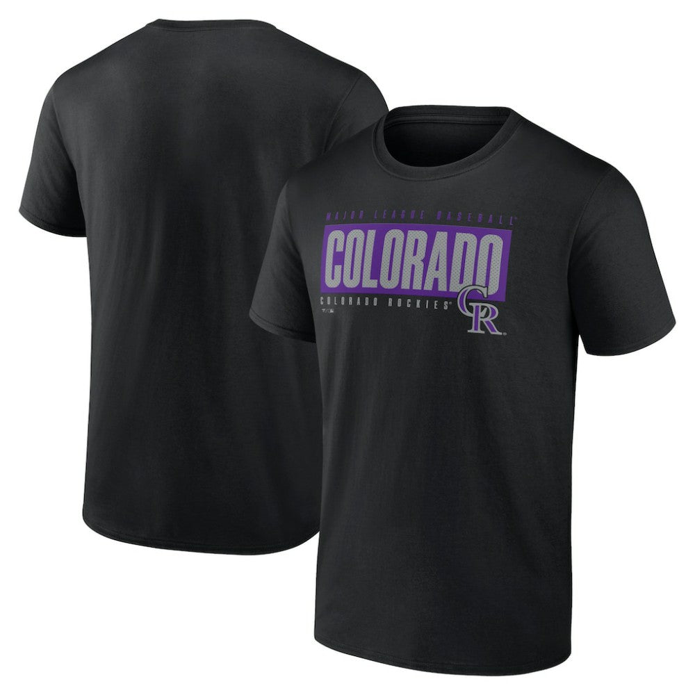 Colorado Rockies Blocked Out T-Shirt - MLB