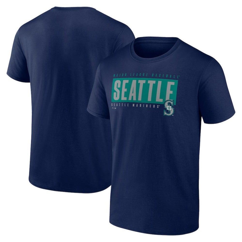 Seattle Mariners Blocked Out T-Shirt - MLB
