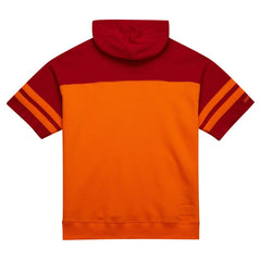 Tampa Bay Buccaneers Off Field Vintage Logo Short Sleeve Pullover Hoodie Orange | Mitchell & Ness
