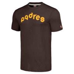 San Diego Padres Homage Cooperstown Collection Hand-Drawn Logo Tri-Blend T-Shirt - MLB