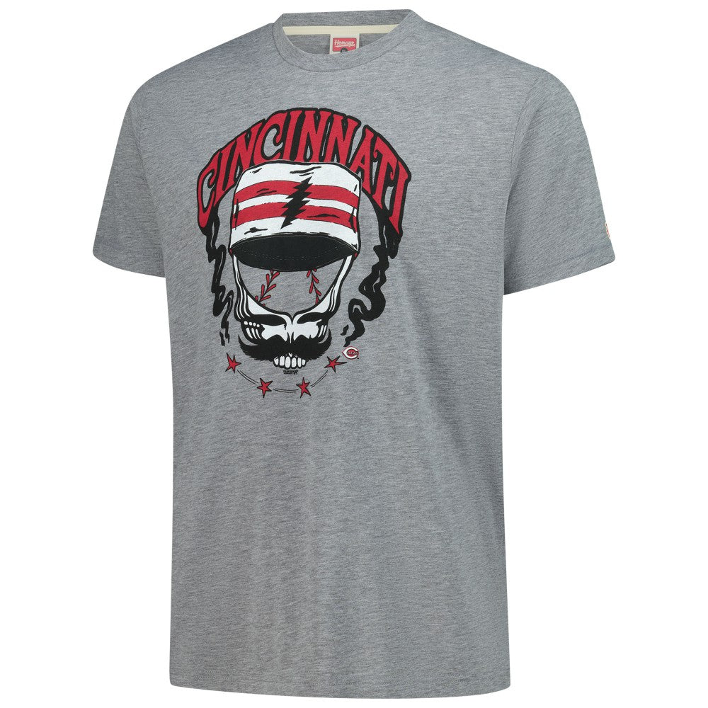 Cincinnati Reds Homage Grateful Dead Tri-Blend T-Shirt - MLB