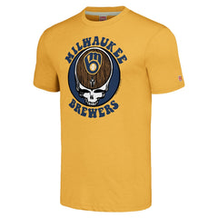 Milwaukee Brewers Homage Grateful Dead Tri-Blend T-Shirt - MLB