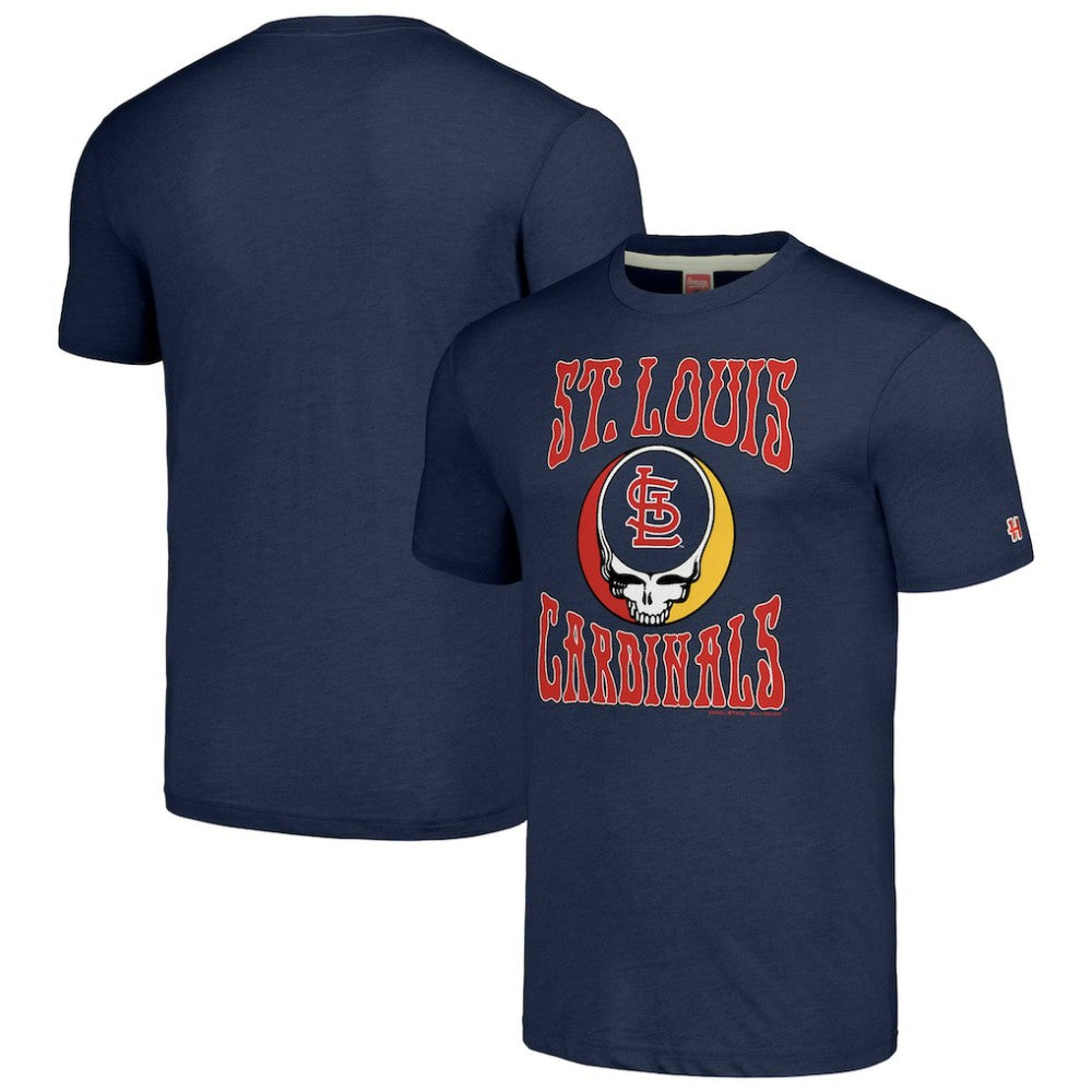 St. Louis Cardinals Homage Grateful Dead Tri-Blend T-Shirt - MLB