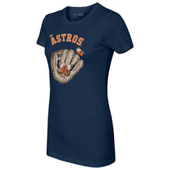 Houston Astros Tiny Turnip Women's Butterfly Glove T-Shirt - MLB