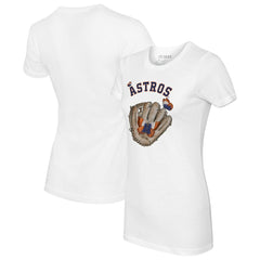 Houston Astros Tiny Turnip Women's Butterfly Glove T-Shirt - MLB