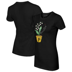 Pittsburgh Pirates Tiny Turnip Women's Lilies and Ladybugs T-Shirt - MLB