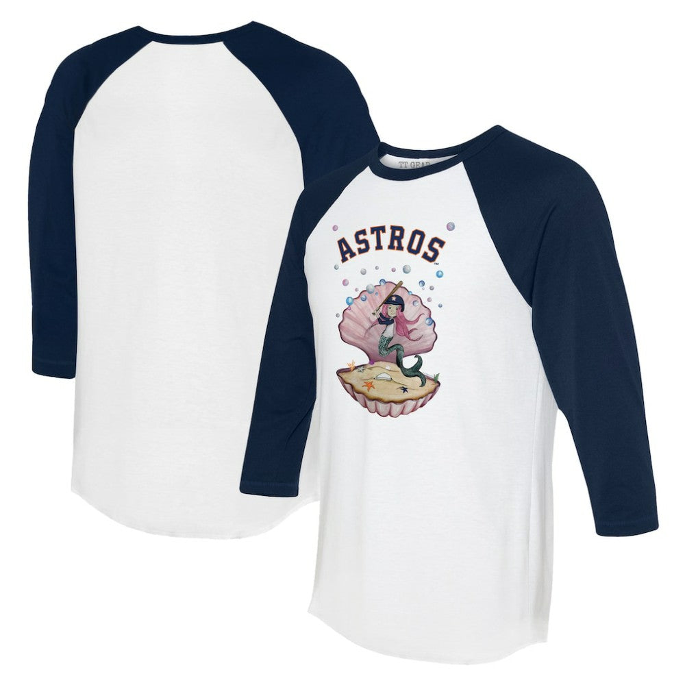 Houston Astros Tiny Turnip Unisex Mermaid 3/4-Sleeve Raglan T-Shirt - MLB