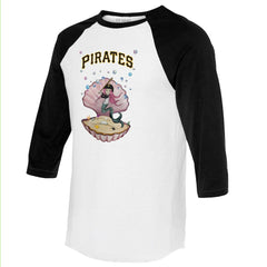 Pittsburgh Pirates Tiny Turnip Unisex Mermaid 3/4-Sleeve Raglan T-Shirt - MLB