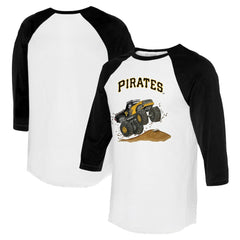 Pittsburgh Pirates Tiny Turnip Unisex Monster Truck 3/4-Sleeve Raglan T-Shirt - MLB