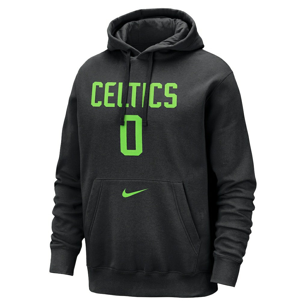 Jayson Tatum Boston Celtics 2024/25 City Edition Name & Number Pullover Hoodie Black - NBA