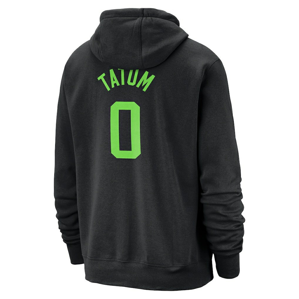 Jayson Tatum Boston Celtics 2024/25 City Edition Name & Number Pullover Hoodie Black - NBA