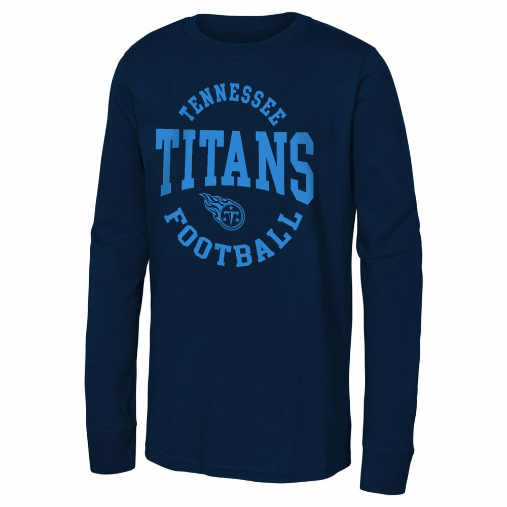 Tennessee Titans Youth Around The Block Long Sleeve T-Shirt Navy | NFL