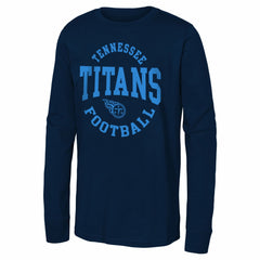 Tennessee Titans Youth Around The Block Long Sleeve T-Shirt Navy | NFL