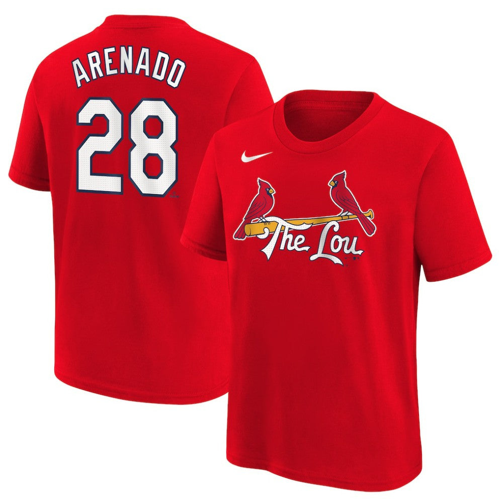 Nolan Arenado St. Louis Cardinals Nike Youth 2024 City Connect Name & Number T-Shirt - MLB