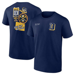 Denver Nuggets Split Zone T-Shirt Navy - NBA