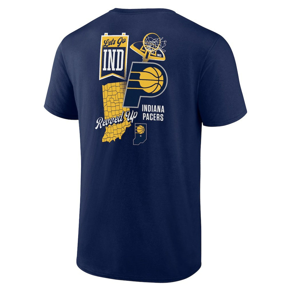 Indiana Pacers Split Zone T-Shirt Navy - NBA