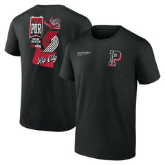 Portland Trail Blazers Split Zone T-Shirt Black - NBA