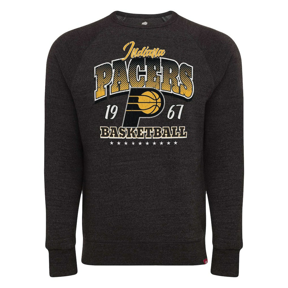 Indiana Pacers Sportiqe Unisex Harmon Super Soft Tri-Blend Raglan Pullover Sweatshirt Black - NBA