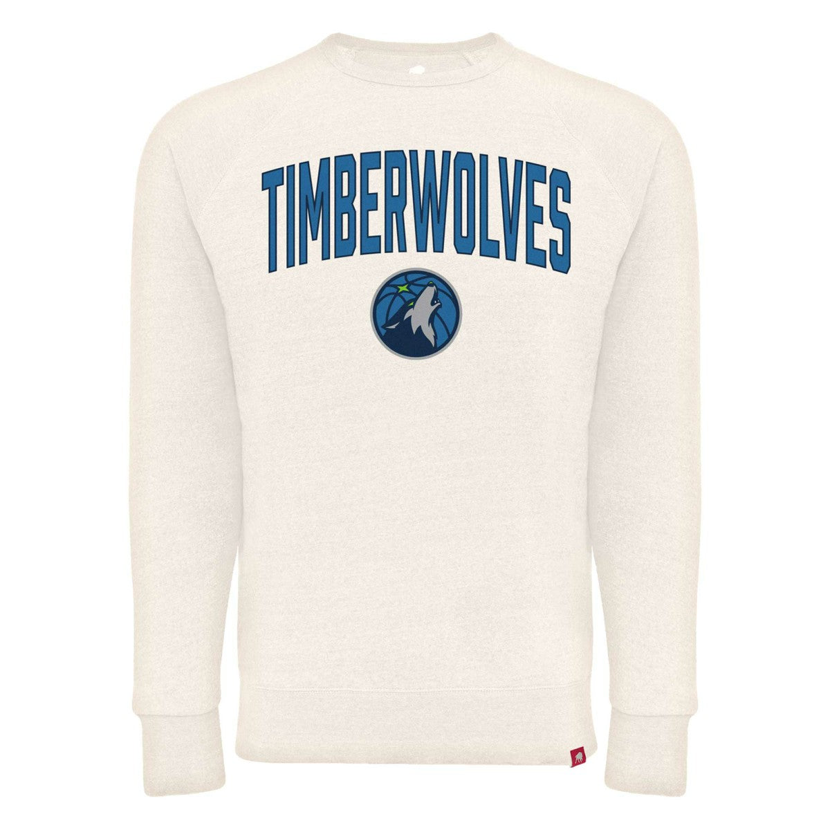 Minnesota Timberwolves Sportiqe Unisex Harmon Super Soft Tri-Blend Raglan Pullover Sweatshirt Cream - NBA