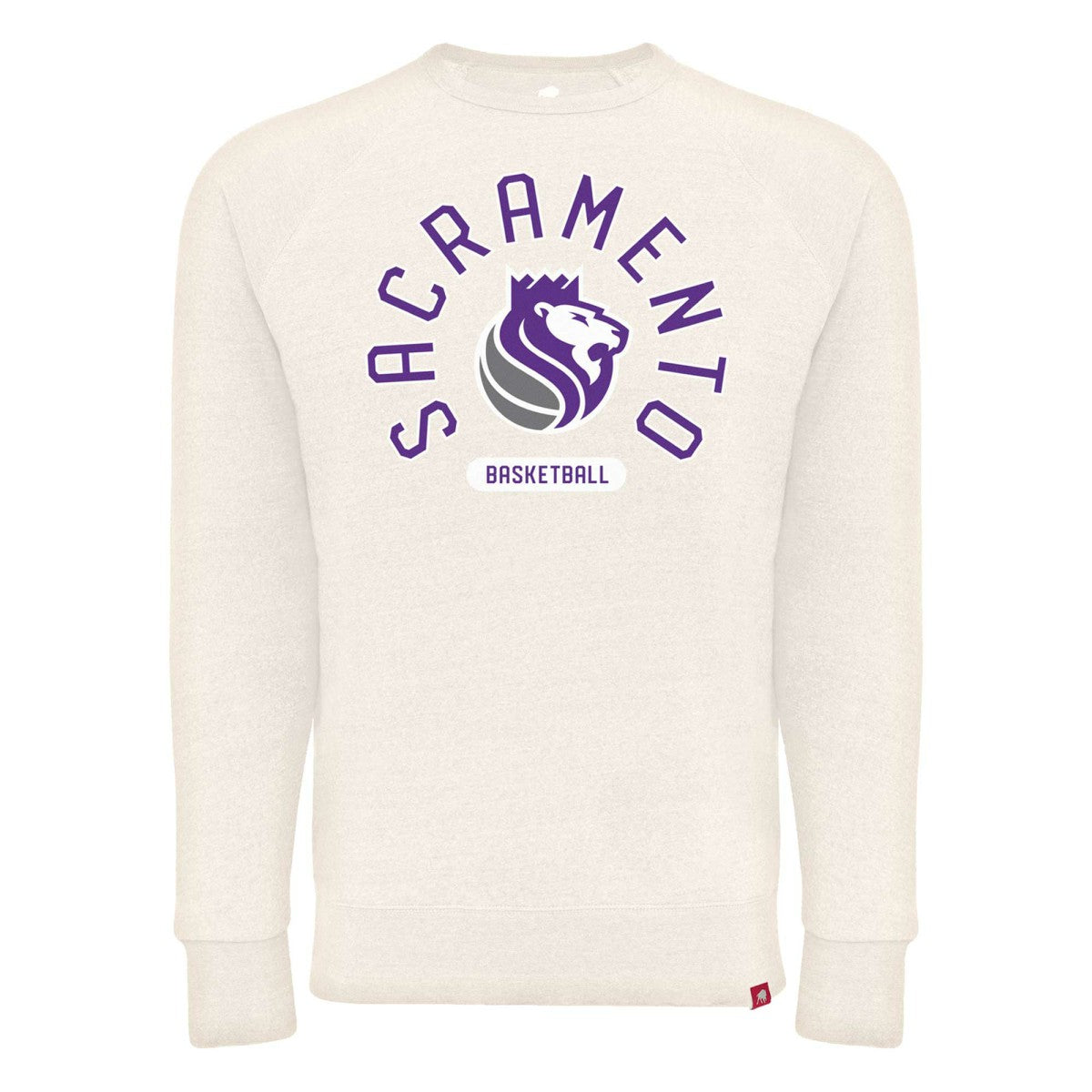 Sacramento Kings Sportiqe Unisex Harmon Super Soft Tri-Blend Raglan Pullover Sweatshirt Cream - NBA
