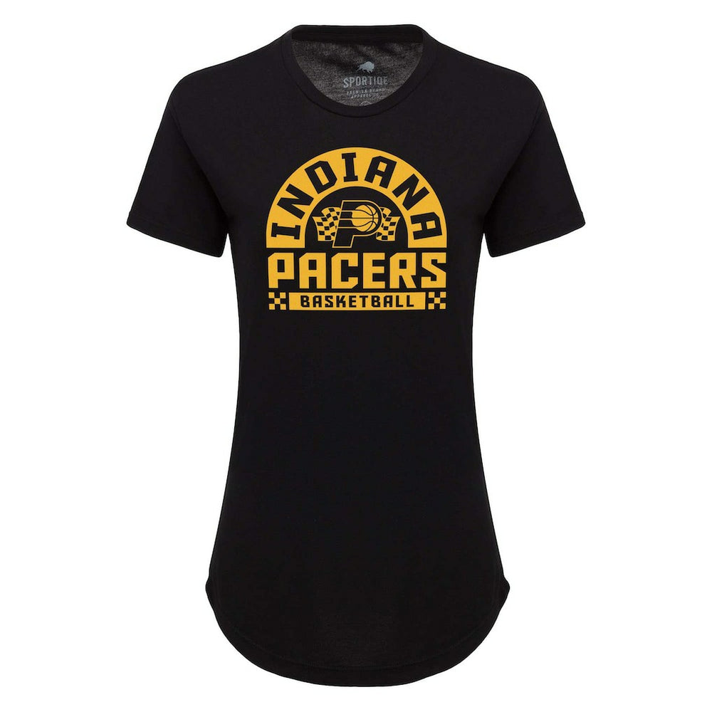 Indiana Pacers Sportiqe Women's Phoebe Super Soft Tri-Blend T-Shirt Black - NBA