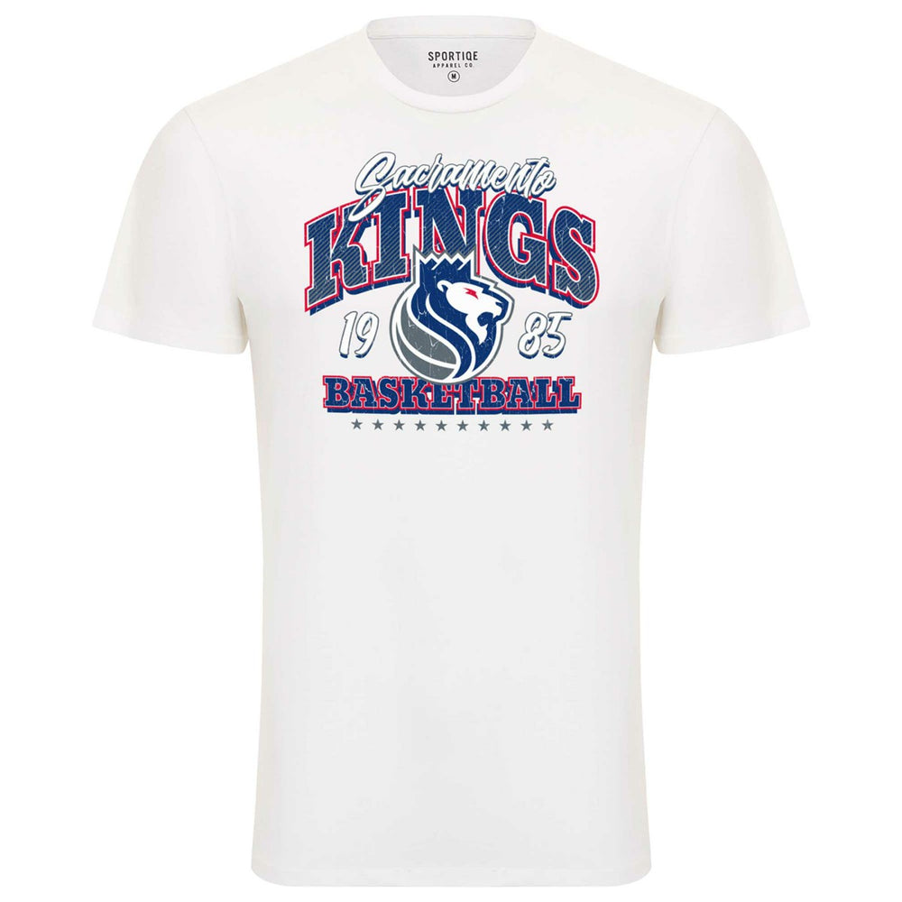 Sacramento Kings Sportiqe Unisex Bingham Super Soft T-Shirt White - NBA