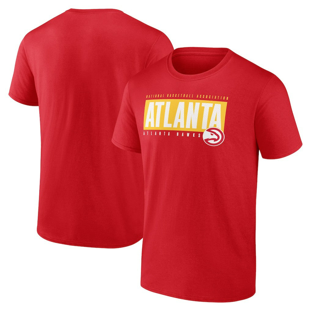 Atlanta Hawks Blocked Out T-Shirt Red - NBA