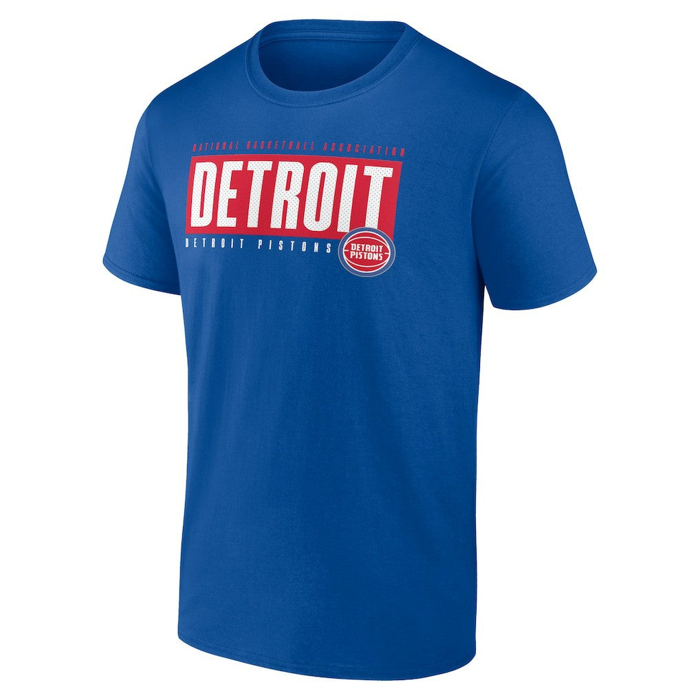 Detroit Pistons Blocked Out T-Shirt Blue - NBA