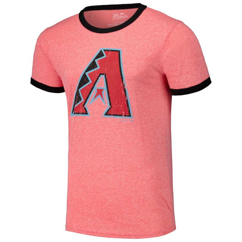 Arizona Diamondbacks Majestic Threads Ringer Tri-Blend T-Shirt - MLB