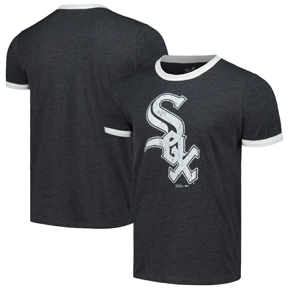 Chicago White Sox Majestic Threads Ringer Tri-Blend T-Shirt - MLB