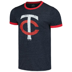 Minnesota Twins Majestic Threads Ringer Tri-Blend T-Shirt - MLB
