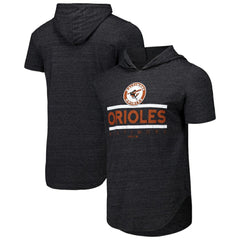 Baltimore Orioles Majestic Threads Tri-Blend Hoodie T-Shirt - MLB