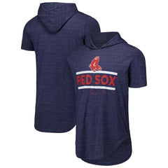 Boston Red Sox Majestic Threads Tri-Blend Hoodie T-Shirt - MLB