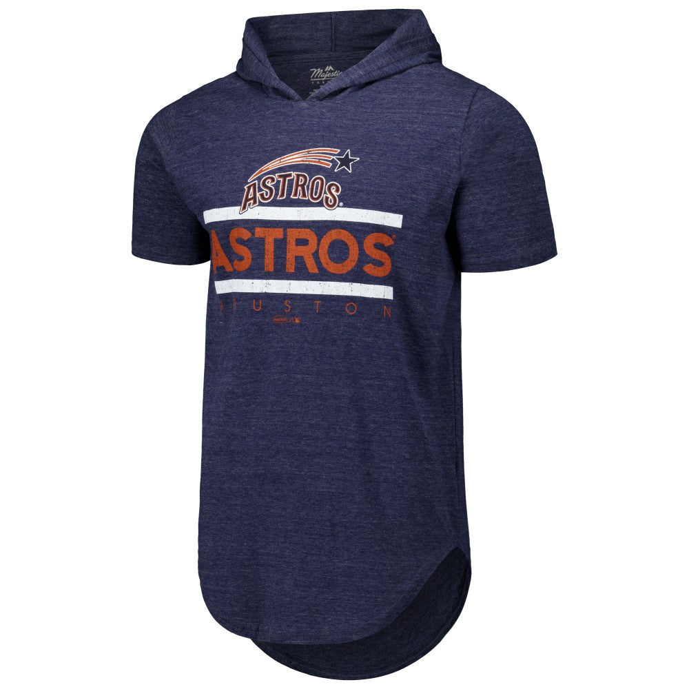 Houston Astros Majestic Threads Tri-Blend Hoodie T-Shirt - MLB