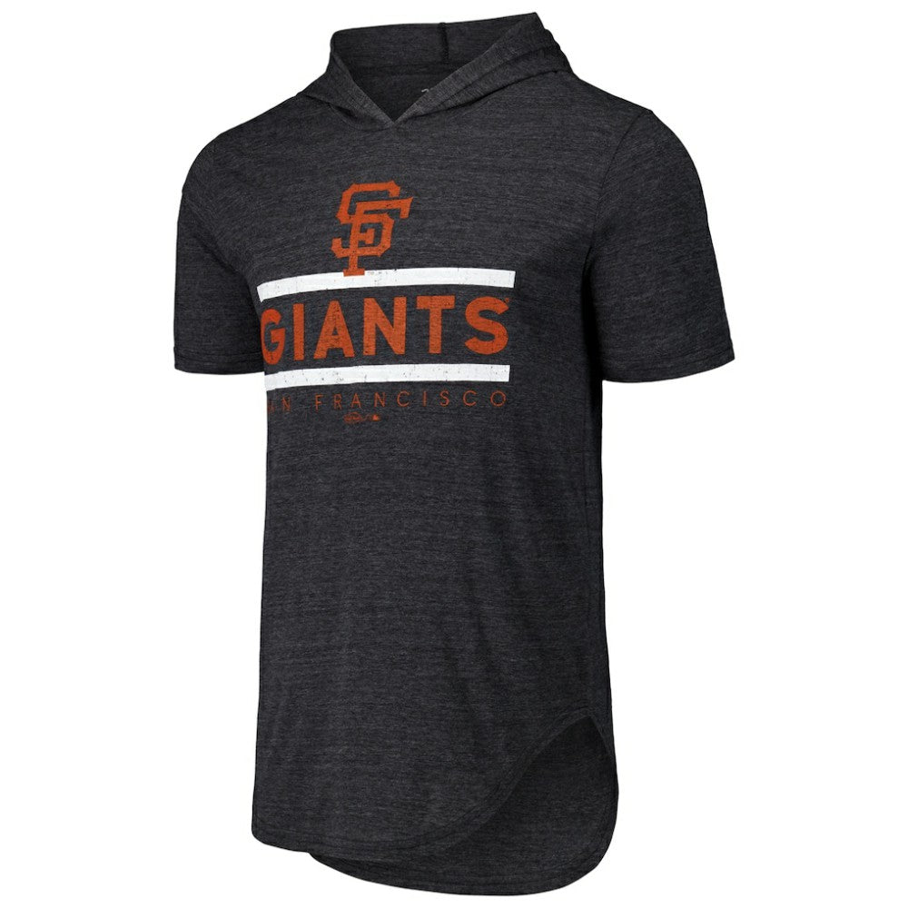 San Francisco Giants Majestic Threads Tri-Blend Hoodie T-Shirt - MLB