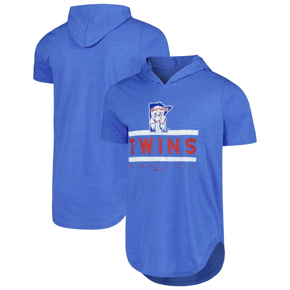 Minnesota Twins Majestic Threads Tri-Blend Hoodie T-Shirt - MLB