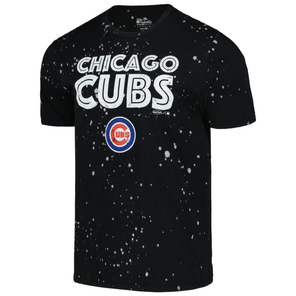 Chicago Cubs Majestic Threads Splatter T-Shirt - MLB