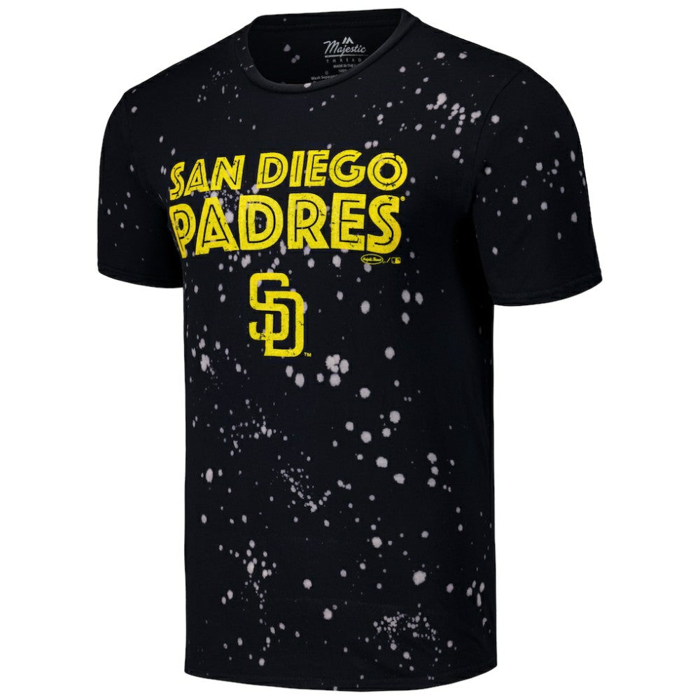 San Diego Padres Majestic Threads Splatter T-Shirt - MLB