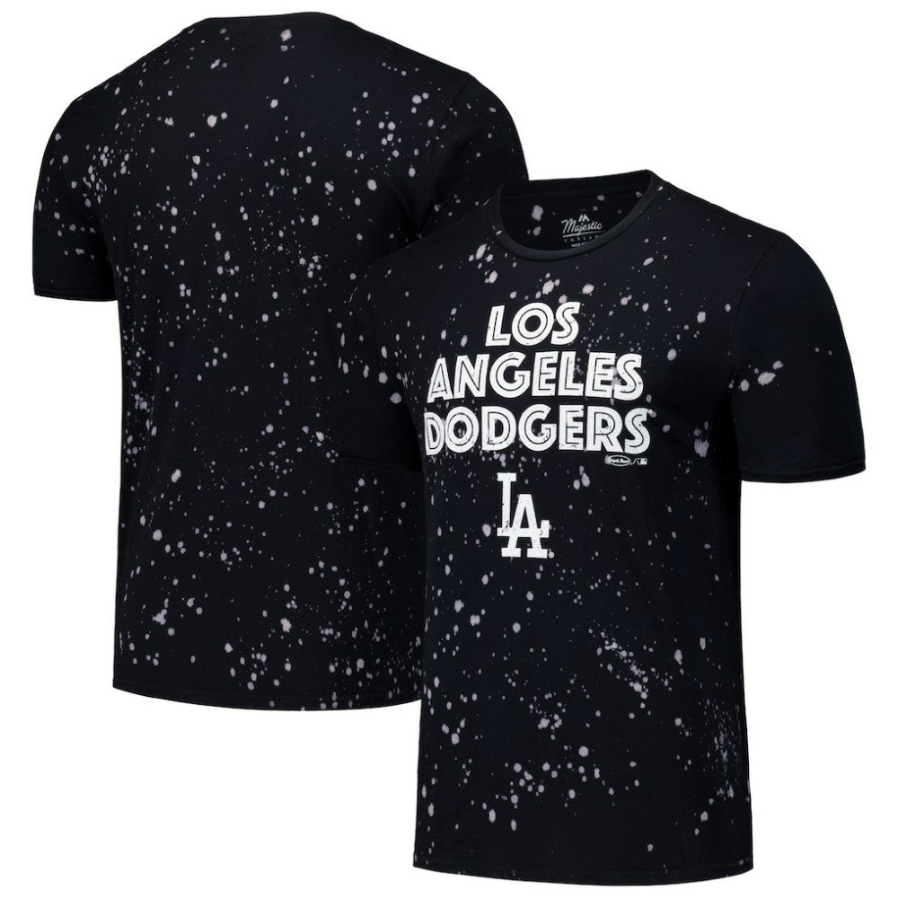 Los Angeles Dodgers Majestic Threads Splatter T-Shirt - MLB