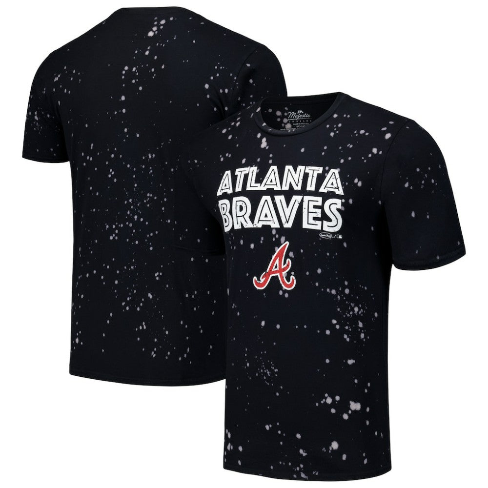 Atlanta Braves Majestic Threads Splatter T-Shirt - MLB