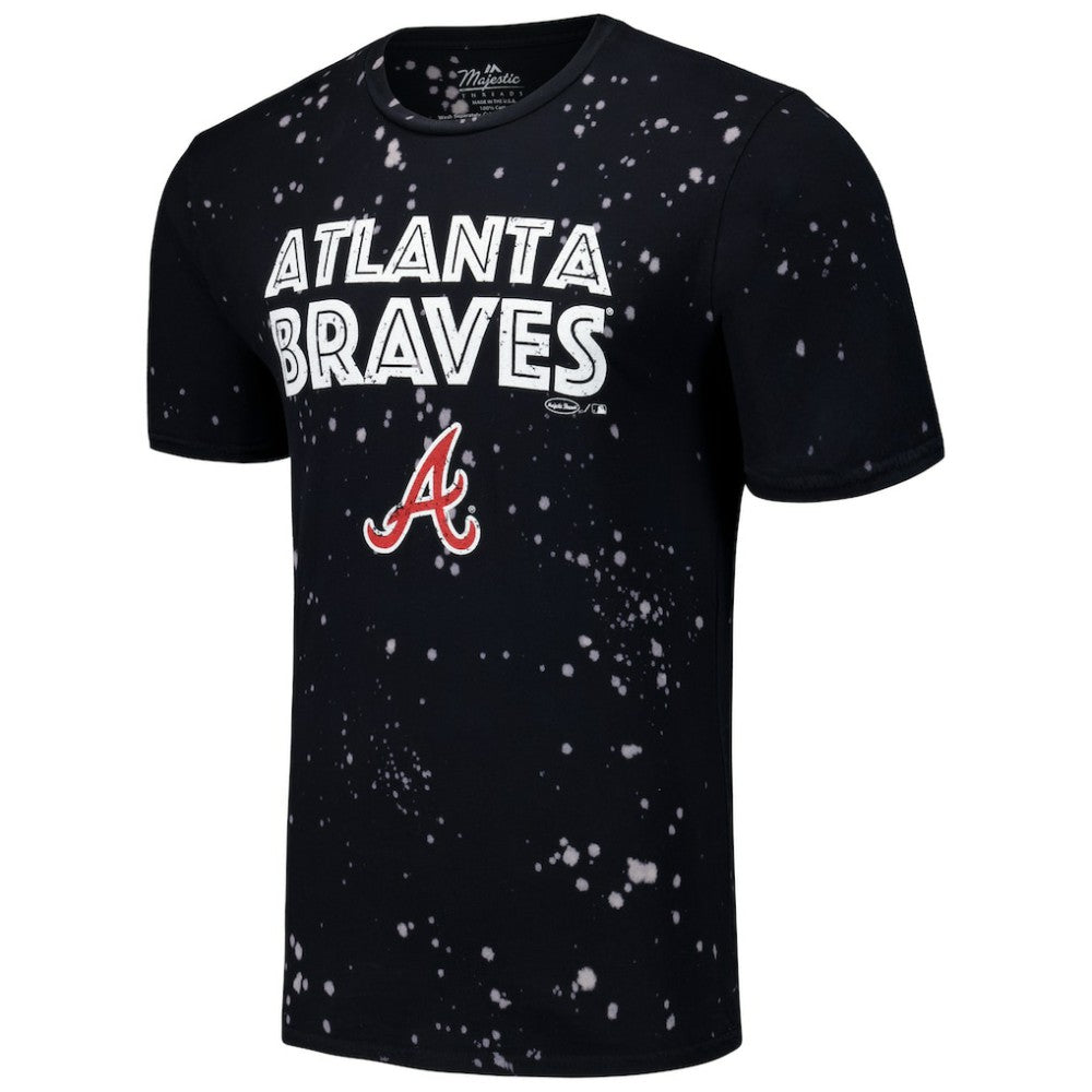 Atlanta Braves Majestic Threads Splatter T-Shirt - MLB