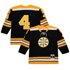 Bobby Orr Boston Bruins Mitchell & Ness Big & Tall 1971/72 Blue Line 2.0 Jersey - Black - NHL