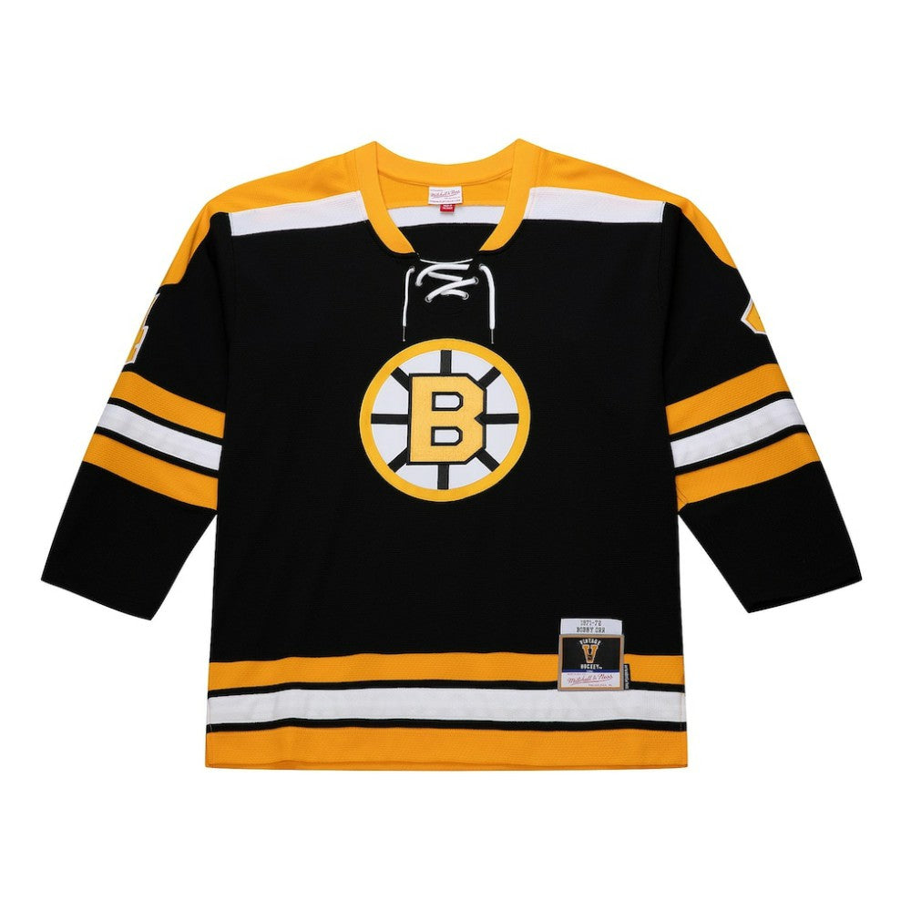 Bobby Orr Boston Bruins Mitchell & Ness Big & Tall 1971/72 Blue Line 2.0 Jersey - Black - NHL