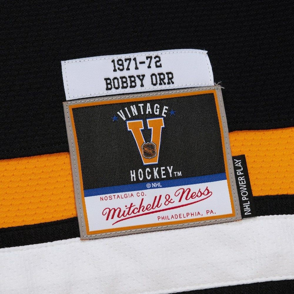 Bobby Orr Boston Bruins Mitchell & Ness Big & Tall 1971/72 Blue Line 2.0 Jersey - Black - NHL