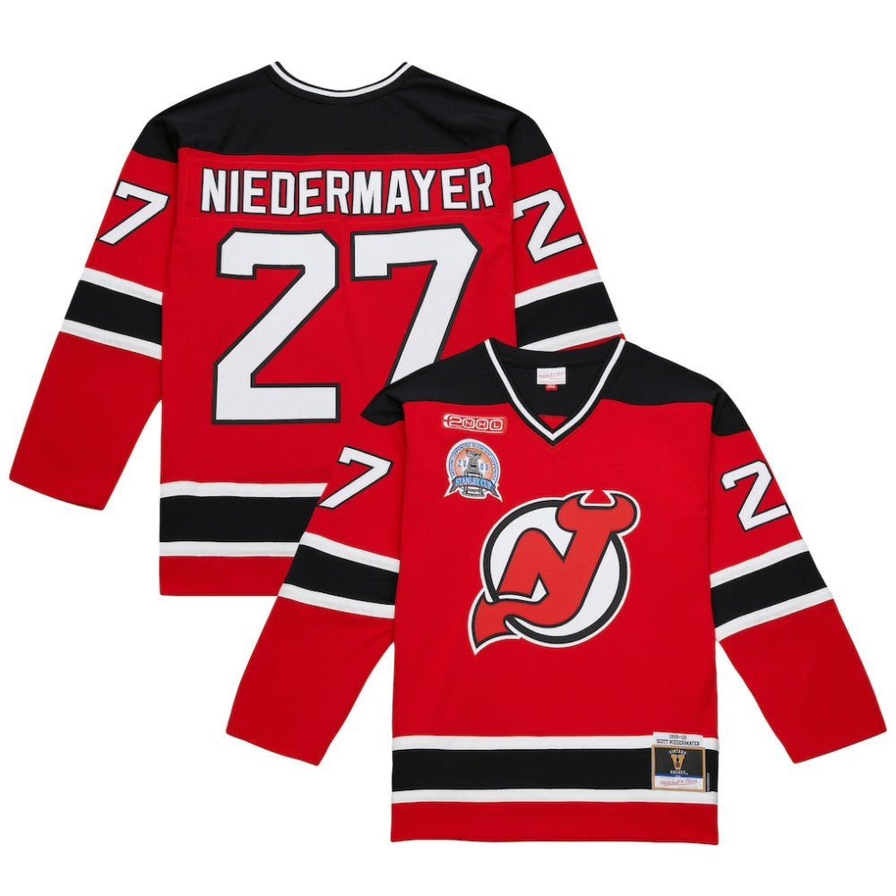 Scott Niedermayer New Jersey Devils Mitchell & Ness Big & Tall 1999/00 Blue Line 2.0 Jersey - Red - NHL