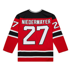 Scott Niedermayer New Jersey Devils Mitchell & Ness Big & Tall 1999/00 Blue Line 2.0 Jersey - Red - NHL