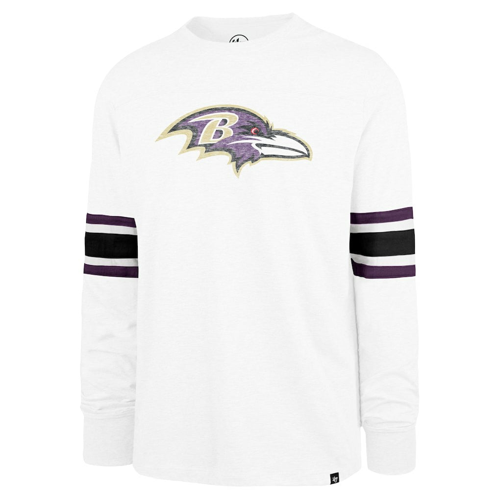 Baltimore Ravens '47 Gridiron Premier Brex Long Sleeve T-Shirt White | 47 brand