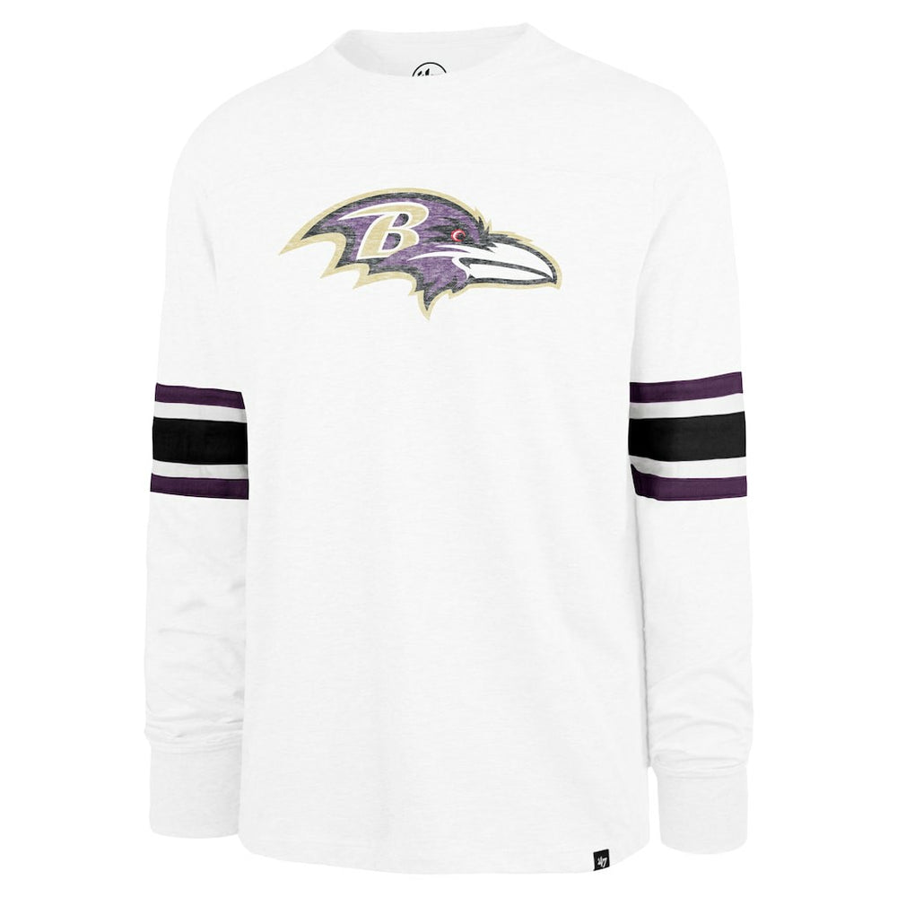 Baltimore Ravens '47 Gridiron Premier Brex Long Sleeve T-Shirt White | 47 brand